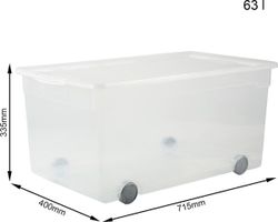 Aufbewahrungsboxen Rotho Roller 4,63 l, 71.50 x 40 x 33cm
